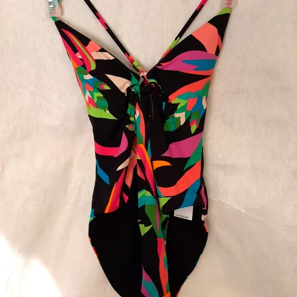 Trina Turk Birds Of Paradise One Piece Swimsuit Size 14 - Picture 5 of 10